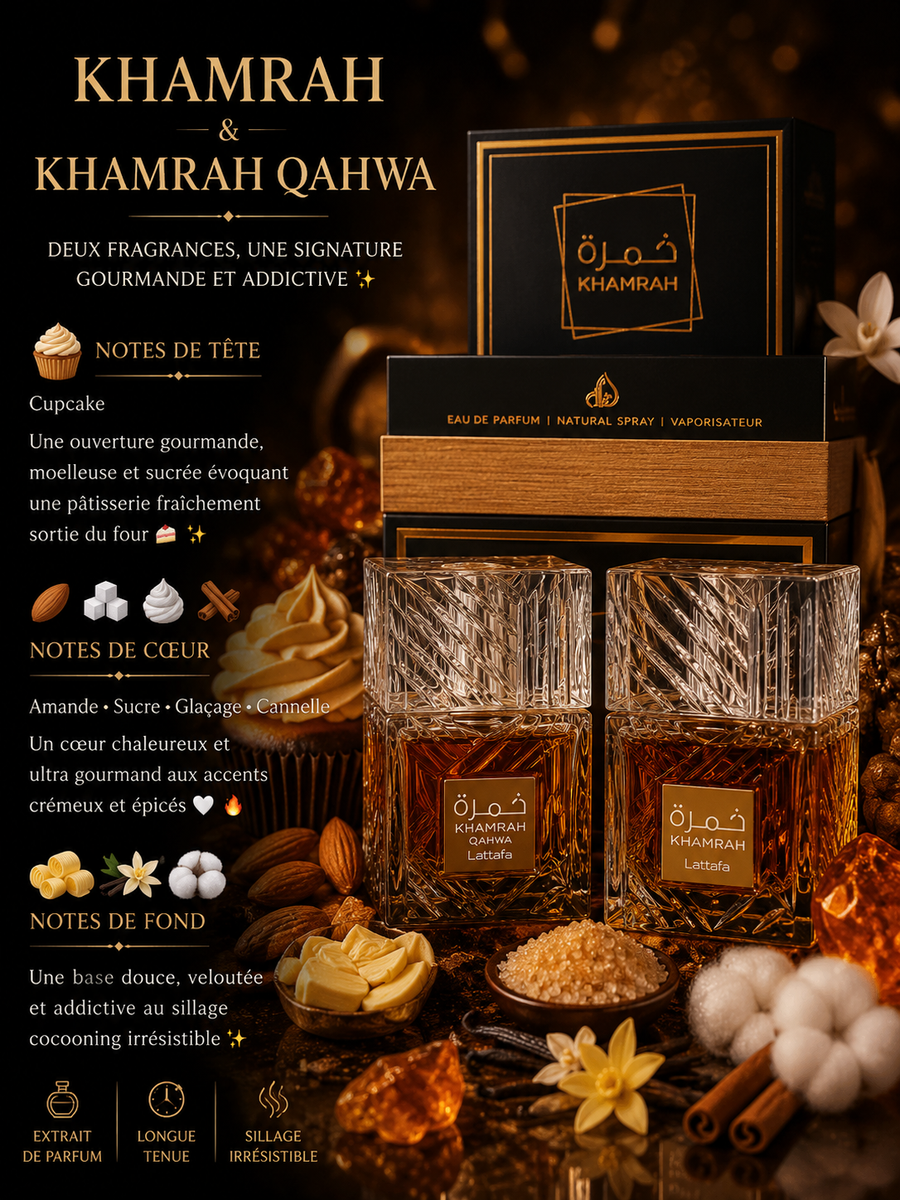 KHAMRAH & KHAMRAH QAHWA 50ML*2 - eau de parfum mixte