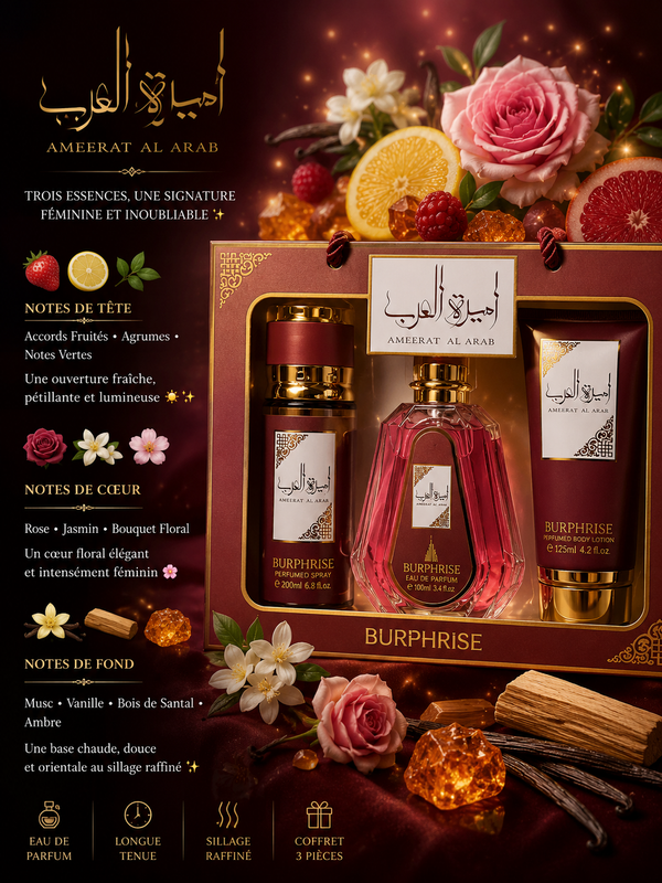 AMEERAT AL ARAB COFFRET - Parfum Oriental Floral