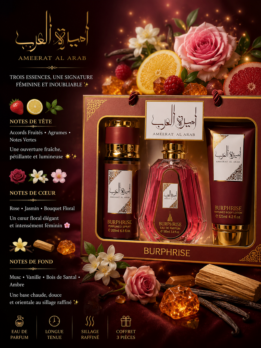AMEERAT AL ARAB COFFRET - Parfum Oriental Floral