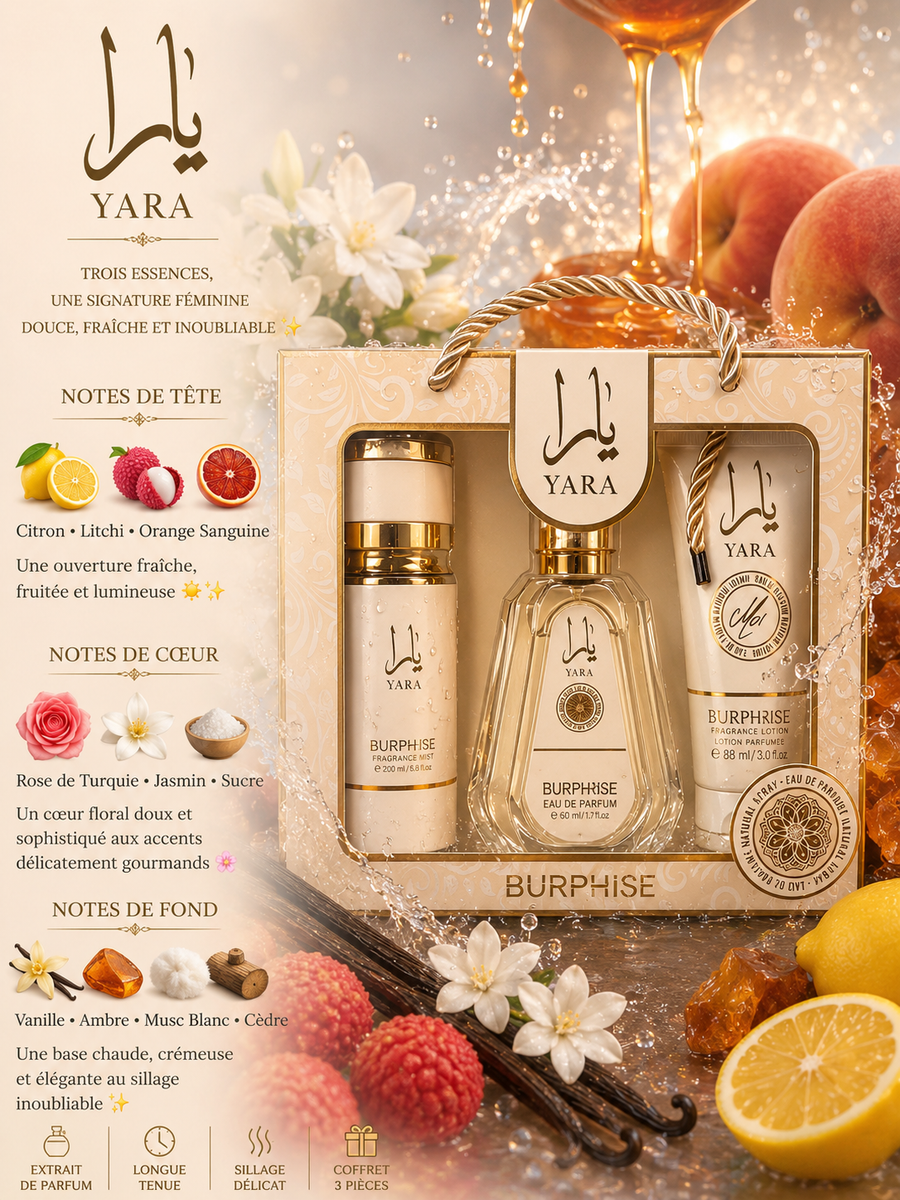 YARA MOI COFFRET FEMME - Eau de Parfum & Soins Parfumés