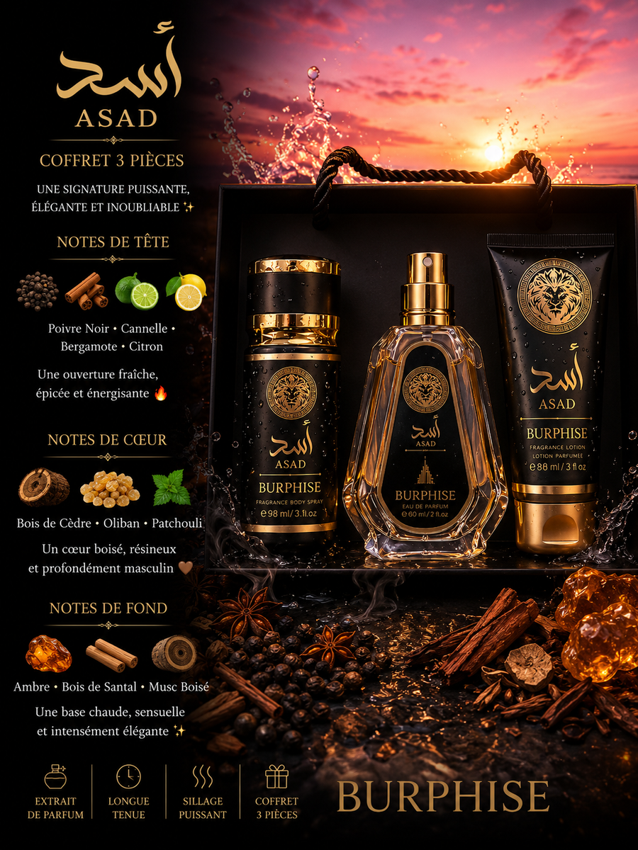 ASAD COFFRET HOMME - Parfum Oriental Boisé