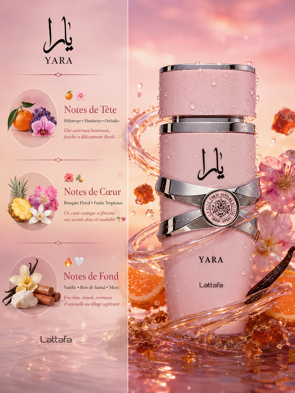 Lattafa YARA ROSE 100ml - Eau de Parfum Femme
